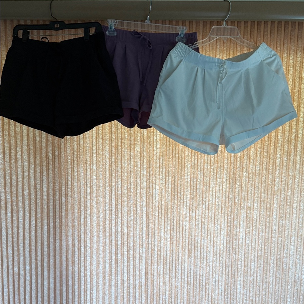 Zyia Active Women's Short Set - Black, Purple, and White